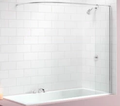 Merlyn Ionic Curtain Rail Bath Screen 300 X 1550mm - MB5