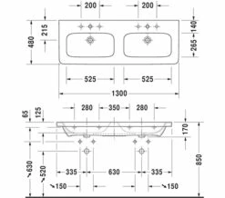 Duravit DuraStyle 1230 X 448mm Wall Mounted 1 Pull Out Compartment Vanity Unit -UK Bathroom Products Sales 2024 M 2015 11 6 12 25 47 51