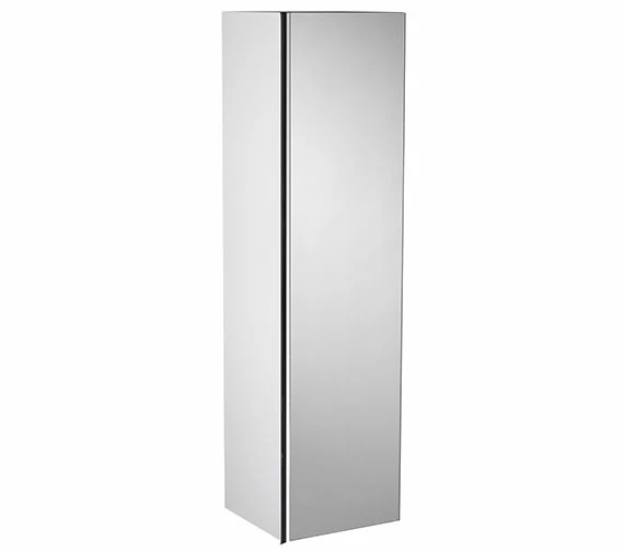 Roper Rhodes Pursuit 320 X 1200mm Tall Mirrored Storage Unit Gloss White 2 Roper Rhodes Pursuit 320 X 1200mm Tall Mirrored Storage Unit Gloss White - Image 2