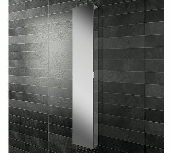HIB Eris 30 Single Door Mirrored Tall Cabinet 300 X 1700mm - 45300 1 HIB Eris 30 Single Door Mirrored Tall Cabinet 300 X 1700mm - 45300