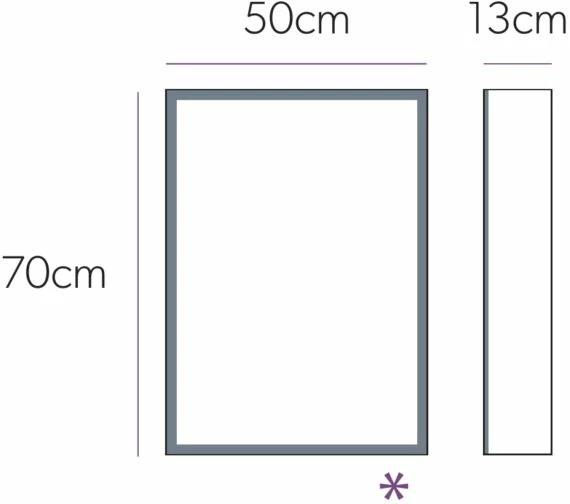 HIB Qubic 50 Single Door LED Aluminium Cabinet 500 X 700mm 3 HIB Qubic 50 Single Door LED Aluminium Cabinet 500 X 700mm - Image 3