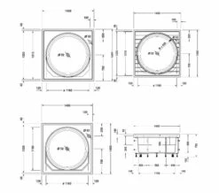 Duravit Blue Moon 1400mm Bath With Support Frame - Jet System -UK Bathroom Products Sales 2024 M 2016 1 8 13 53 58 86