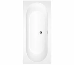 Nuie Otley Round Double Ended White Acrylic Bath