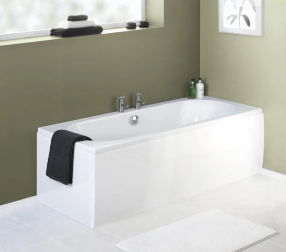 Nuie White Acrylic Bath Front Panel 1 Nuie White Acrylic Bath Front Panel