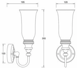 Burlington LED Bathroom Light With Chrome Base And Clear Glass Vase Shade 7 Burlington LED Bathroom Light With Chrome Base And Clear Glass Vase Shade -UK Bathroom Products Sales 2024 M 2016 11 12 10 2 10 800