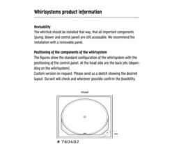 Duravit Blue Moon 1400mm Bath With Support Frame - Jet System -UK Bathroom Products Sales 2024 M 2016 11 2 10 14 2 391
