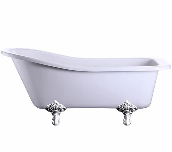 Burlington Harewood 1700 X 730mm White Slipper Bath 1 Burlington Harewood 1700 X 730mm White Slipper Bath