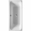 Duravit Happy D2 Built-In Bath With Two Backrest Slopes Without Frame