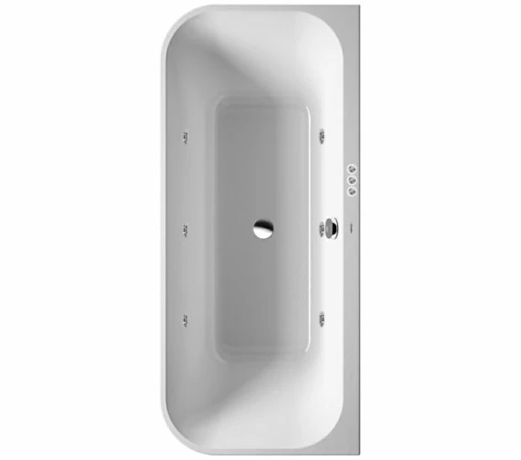 Duravit Happy D2 Back-To-Wall 1800 X 800mm Bath With Panel - Jet-System 1 Duravit Happy D2 Back-To-Wall 1800 X 800mm Bath With Panel - Jet-System