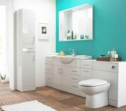 Nuie Mayford 1060mm Wide Floor Standing 2 Door 3 Drawer Unit And Basin