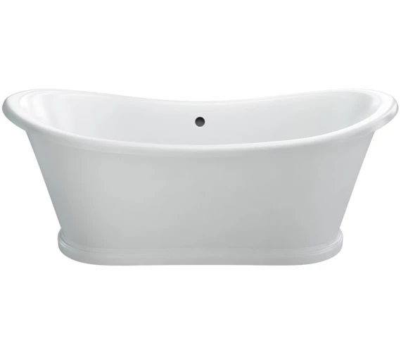 Burlington Admiral 1650 X 710mm White Freestanding Soaking Bath 1 Burlington Admiral 1650 X 710mm White Freestanding Soaking Bath