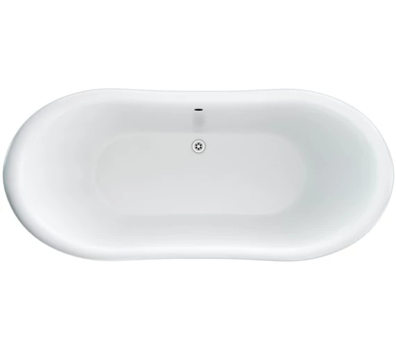 Burlington Admiral 1650 X 710mm White Freestanding Soaking Bath 3 Burlington Admiral 1650 X 710mm White Freestanding Soaking Bath - Image 3