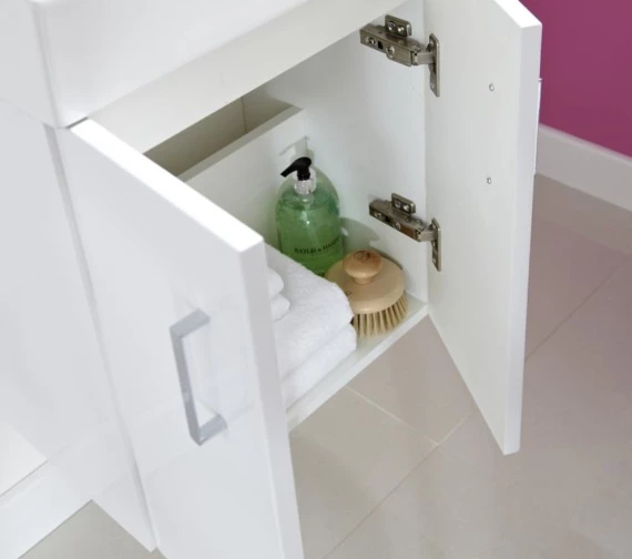 Nuie Mayford 450 X 320mm Wall Hung Gloss White Cabinet With Basin 5 Nuie Mayford 450 X 320mm Wall Hung Gloss White Cabinet With Basin - Image 5