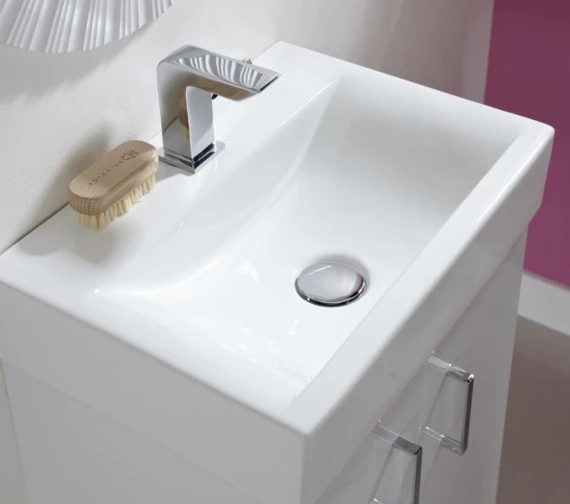 Nuie Mayford 450 X 320mm Wall Hung Gloss White Cabinet With Basin 1 Nuie Mayford 450 X 320mm Wall Hung Gloss White Cabinet With Basin