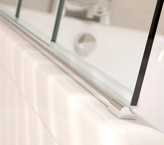April Prestige 965 X 1500mm Frame-less 4 Fold Bath Screen 7 April Prestige 965 X 1500mm Frame-less 4 Fold Bath Screen - Image 7