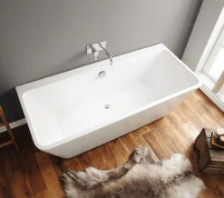 April Eppleby White 1700 X 750mm Back-To-Wall Contemporary Freestanding Bath -UK Bathroom Products Sales 2024 M 2016 7 27 11 4 18 735