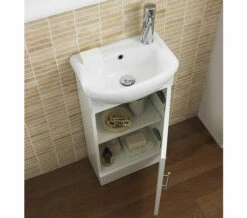 Nuie Sienna Floor Standing Gloss White Cloakroom Fitted Furniture Pack -UK Bathroom Products Sales 2024 M 2016 9 5 13 55 14 366