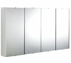 Nuie Eden 1200 X 650mm 4 Door Mirror Cabinet White High Gloss -UK Bathroom Products Sales 2024 M 2016 9 5 15 18 26 27