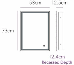 HIB Vanquish 50 LED Demisting Recessed Mirror Cabinet 530 X 730mm 4 HIB Vanquish 50 LED Demisting Recessed Mirror Cabinet 530 X 730mm -UK Bathroom Products Sales 2024 M 2017 1 18 5 33 43 586