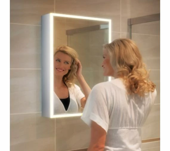 HIB Qubic 50 Single Door LED Aluminium Cabinet 500 X 700mm 1 HIB Qubic 50 Single Door LED Aluminium Cabinet 500 X 700mm