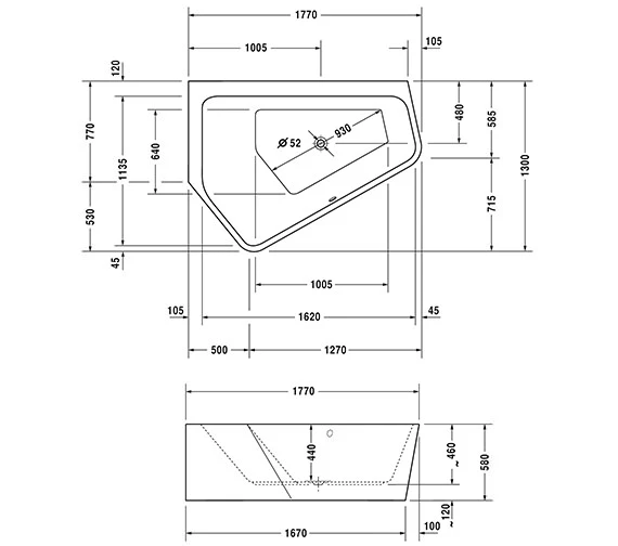 Duravit Paiova 5 Corner Bath With Panel And Support Frame 3 Duravit Paiova 5 Corner Bath With Panel And Support Frame - Image 3