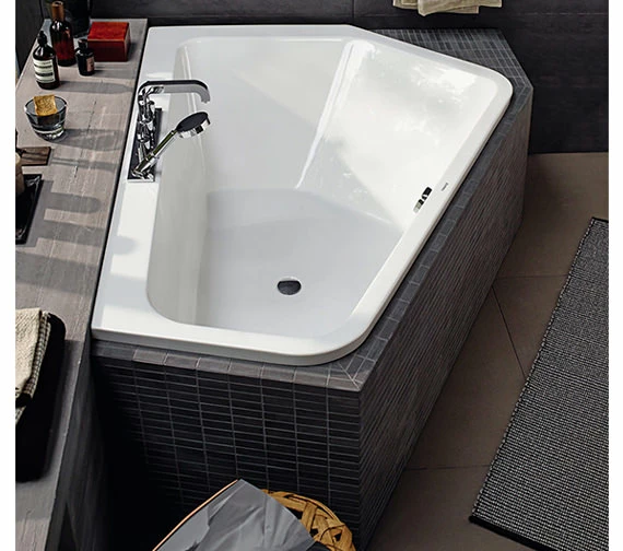 Duravit Paiova 1900mm X 1400mm Right-Left 5 Corner Built In Bath With Frame 3 Duravit Paiova 1900mm X 1400mm Right-Left 5 Corner Built In Bath With Frame - Image 3