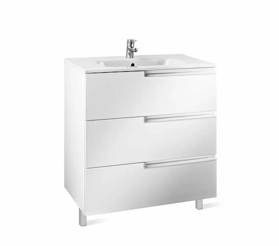 Roca Victoria-N Unik Luxurious 3-Drawer Wall Hung Unit 600mm With Basin 2 Roca Victoria-N Unik Luxurious 3-Drawer Wall Hung Unit 600mm With Basin - Image 2