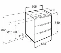 Roca Victoria-N Unik Luxurious 3-Drawer Wall Hung Unit 600mm With Basin 11 Roca Victoria-N Unik Luxurious 3-Drawer Wall Hung Unit 600mm With Basin -UK Bathroom Products Sales 2024 M 2017 3 18 10 4 43 736