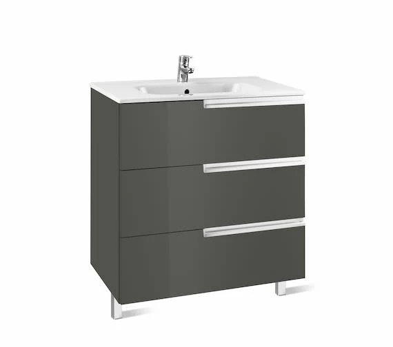 Roca Victoria-N Unik Luxurious 3-Drawer Wall Hung Unit 600mm With Basin 6 Roca Victoria-N Unik Luxurious 3-Drawer Wall Hung Unit 600mm With Basin - Image 6