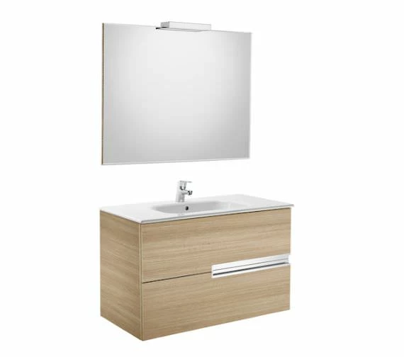 Roca Victoria-N Gloss White 800 X 565mm Vanity Unit Pack With Mirror And Spotlight 3 Roca Victoria-N Gloss White 800 X 565mm Vanity Unit Pack With Mirror And Spotlight - Image 3