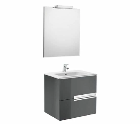Roca Victoria-N Large 600 X 565mm Vanity Unit Pack With Mirror And Spotlight 4 Roca Victoria-N Large 600 X 565mm Vanity Unit Pack With Mirror And Spotlight - Image 4