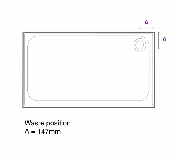 Merlyn Ionic Touchstone Up-Stand White Rectangular Shower Tray 3 Merlyn Ionic Touchstone Up-Stand White Rectangular Shower Tray - Image 3