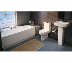 Nuie Modern Vancouver White Small Bathroom Suite