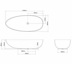 Clearwater Teardrop Grande Clearstone Freestanding Bath 1910 X 820mm 5 Clearwater Teardrop Grande Clearstone Freestanding Bath 1910 X 820mm -UK Bathroom Products Sales 2024 M 2018 1 10 6 1 10 853