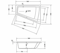 Duravit Paiova Right-Left Built-In Bath With 1 Backrest Slope 19 Duravit Paiova Right-Left Built-In Bath With 1 Backrest Slope -UK Bathroom Products Sales 2024 M 2018 1 2 11 7 55 720