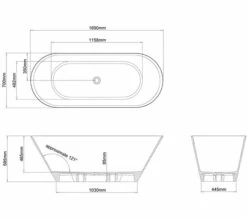 Clearwater Sontuoso Clearstone Freestanding Bath 1690 X 700mm 6 Clearwater Sontuoso Clearstone Freestanding Bath 1690 X 700mm -UK Bathroom Products Sales 2024 M 2018 1 9 9 44 21 687