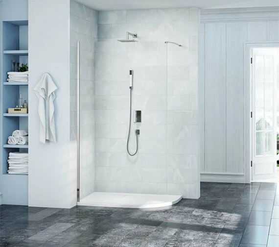 Merlyn 8 Series 8mm Glass Curved Wet Room Panel 2015mm Height 1 Merlyn 8 Series 8mm Glass Curved Wet Room Panel 2015mm Height