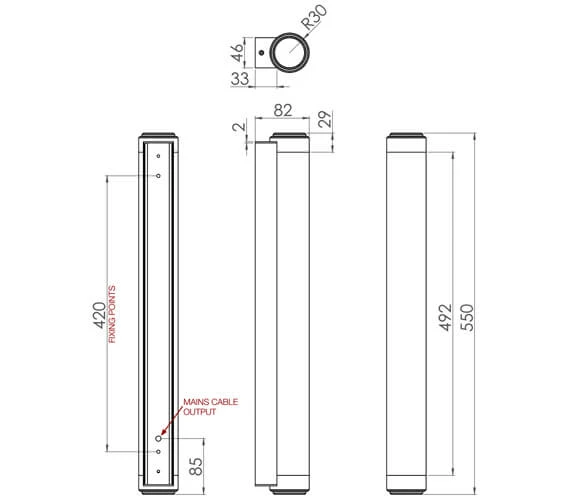 Roper Rhodes Hampton 550mm LED Wall Light 3 Roper Rhodes Hampton 550mm LED Wall Light - Image 3