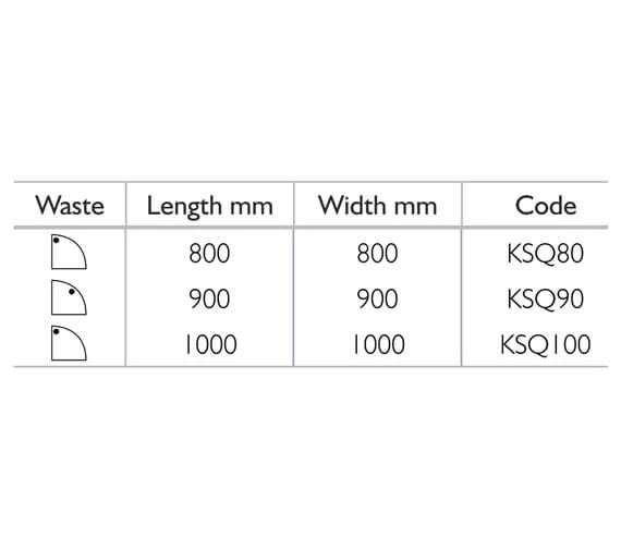 Kudos Kstone Quadrant Acrylic Shower Tray White 2 Kudos Kstone Quadrant Acrylic Shower Tray White - Image 2