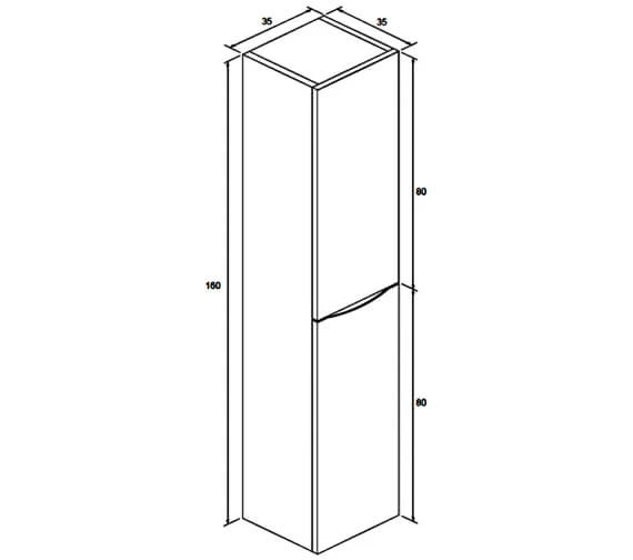Crosswater Glide II Wall Hung 1600mm Height Tower Unit 3 Crosswater Glide II Wall Hung 1600mm Height Tower Unit - Image 3
