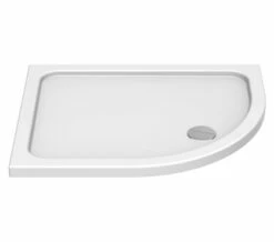 Kudos Kstone Offset Quadrant Shower Tray White