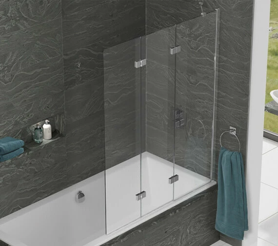 Kudos Inspire 1250 X 1500mm Three Panel In-Fold Bath Screen 2 Kudos Inspire 1250 X 1500mm Three Panel In-Fold Bath Screen - Image 2