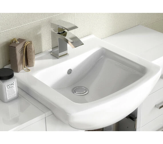 Nuie Mayford Two Door Floor Standing Gloss White Vanity And Basin 11 Nuie Mayford Two Door Floor Standing Gloss White Vanity And Basin - Image 11