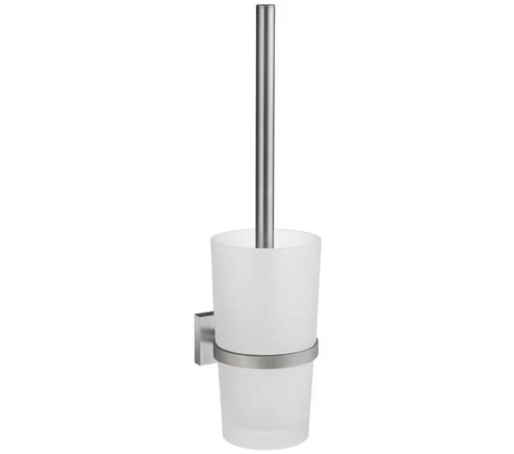 Smedbo House Toilet Brush With Frosted Glass Container 4 Smedbo House Toilet Brush With Frosted Glass Container - Image 4