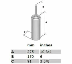 Smedbo Villa Freestanding Toilet Brush -UK Bathroom Products Sales 2024 M 2018 5 30 11 6 13 213