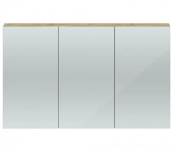 Hudson Reed Quartet 1350 X 715mm 3 Door Mirror Cabinet 6 Hudson Reed Quartet 1350 X 715mm 3 Door Mirror Cabinet - Image 6