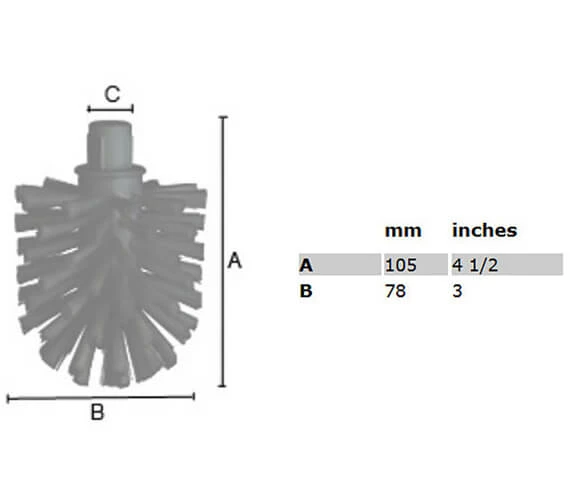 Smedbo Xtra Spare Toilet Brush 2 Smedbo Xtra Spare Toilet Brush - Image 2