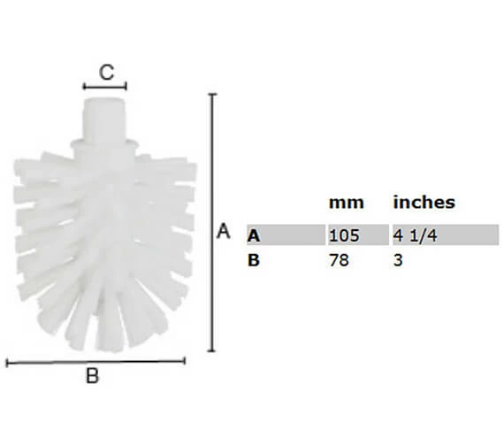 Smedbo Xtra Spare Toilet Brush 4 Smedbo Xtra Spare Toilet Brush - Image 4