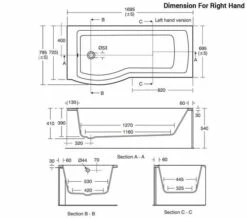 Ideal Standard Tempo Arc Idealform White 1700 X 800mm Shower Bath 5 Ideal Standard Tempo Arc Idealform White 1700 X 800mm Shower Bath -UK Bathroom Products Sales 2024 M 2018 8 10 8 11 30 317