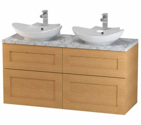 Miller London 1200mm Four Drawer Wall Hung Vanity Unit 4 Miller London 1200mm Four Drawer Wall Hung Vanity Unit - Image 4